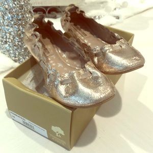 Tucker and Tate metallic Ballet Style Flats